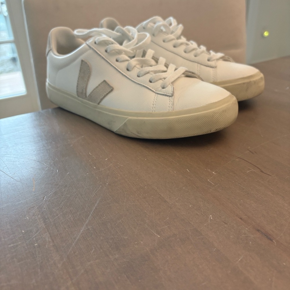 Veja White and Gray Sneakers
Ladies Size 9